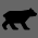 silhouette of a bear